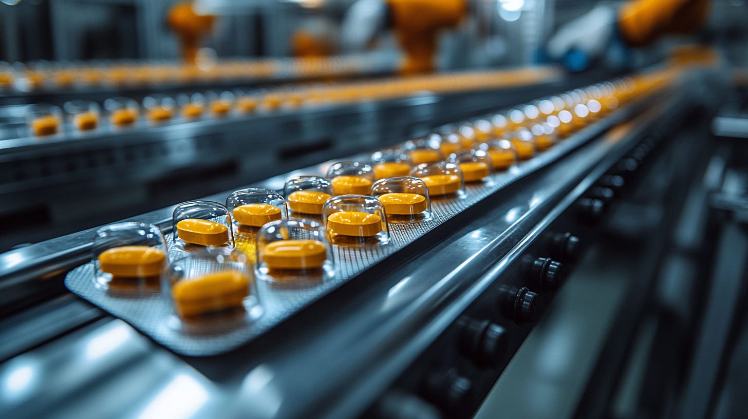 Pharmaceutical blister production line for tablets